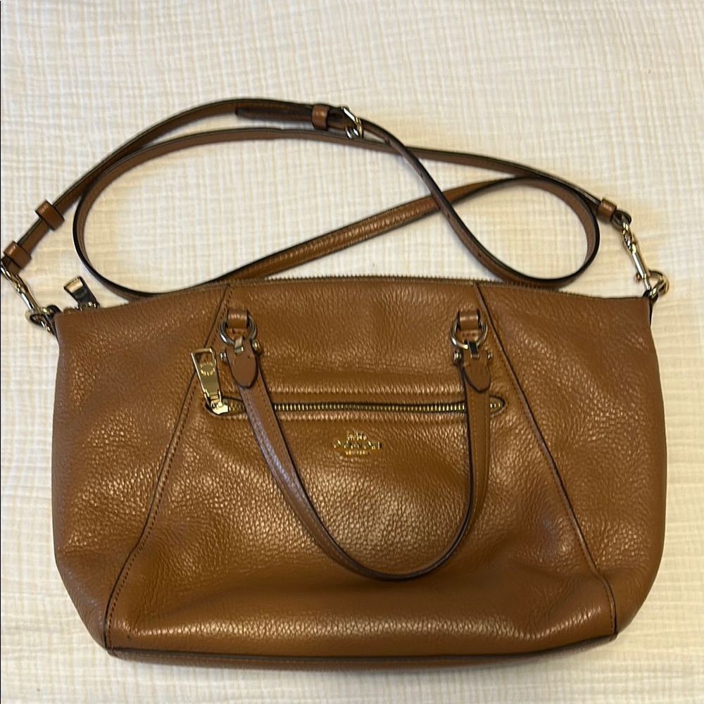 Coach Brown Leather Crossbody Bag/Satchel
